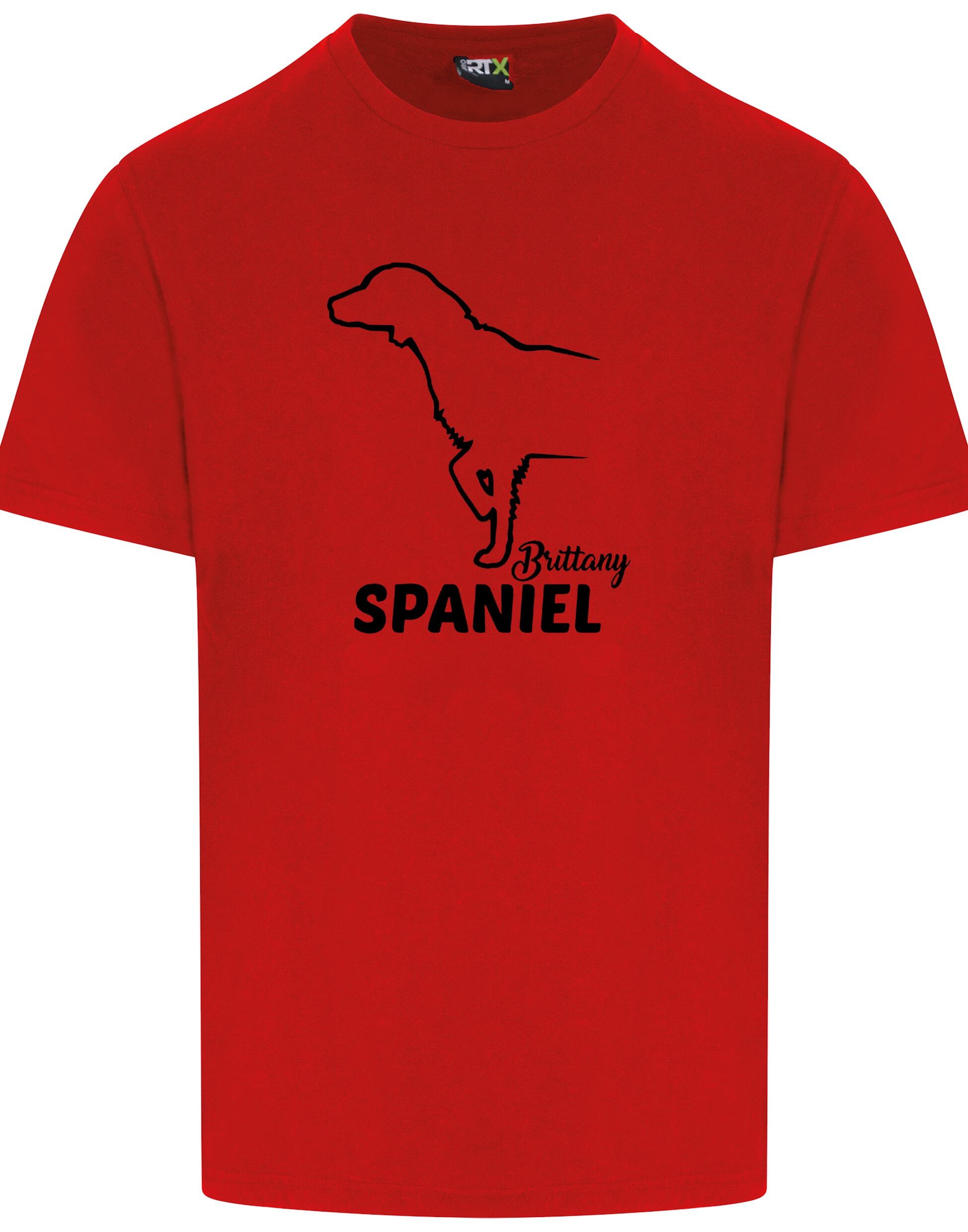 Unisex Roundneck T-shirt with Brittany Spaniel Dog Breed Design – Style for Every Brittany Spaniel Fan