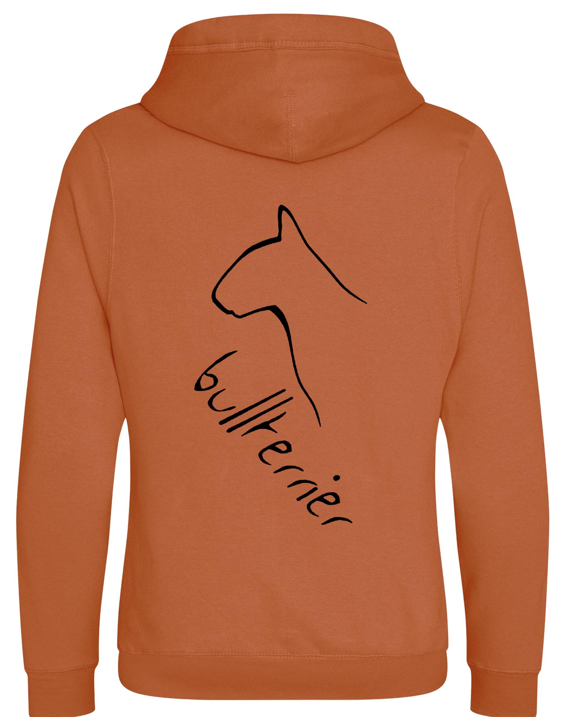 Unisex Crossneck Pullover Hoodie with Bullterrier Dog Breed Design – A Must-Have for Bullterrier Fans