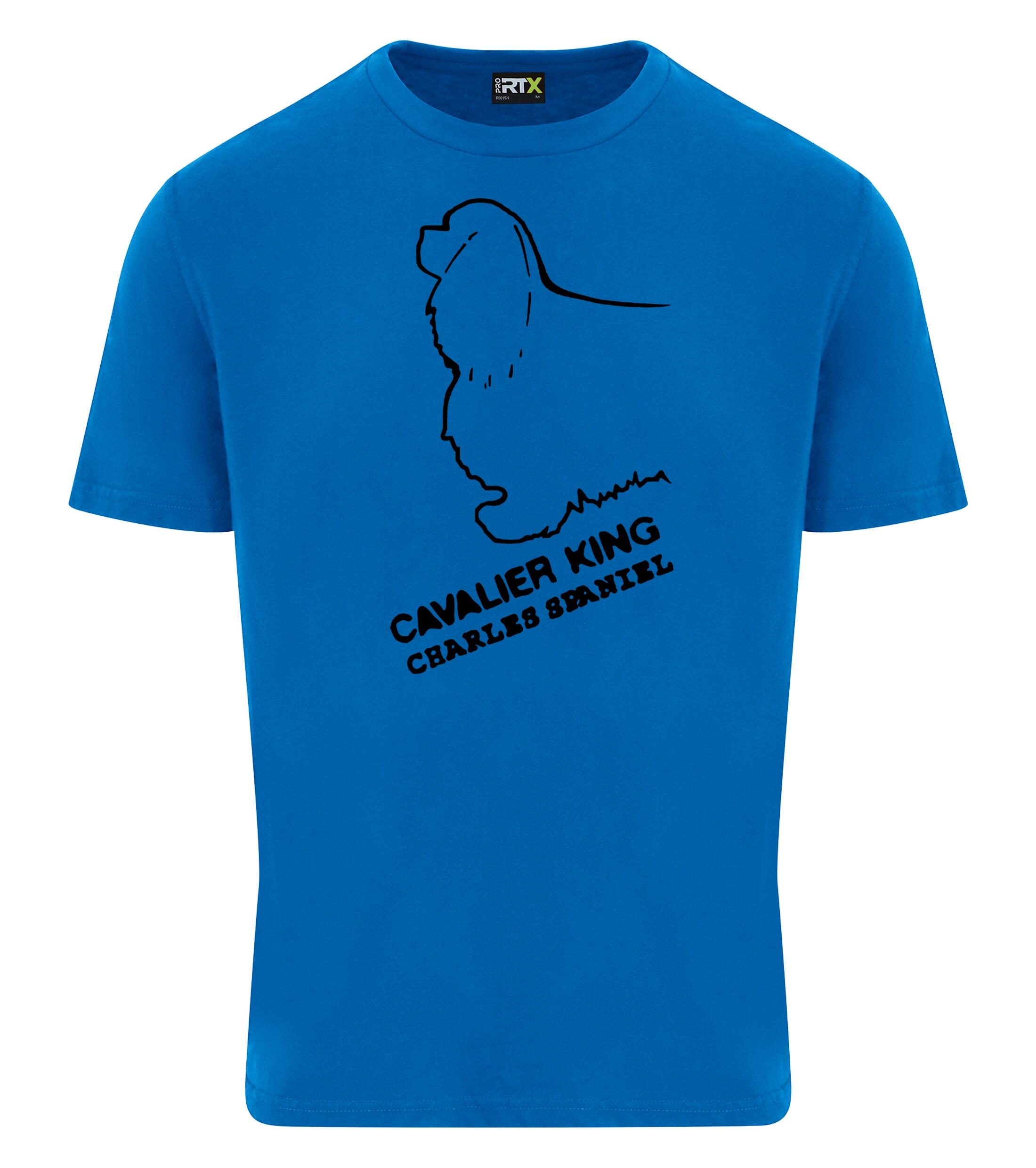 Unisex Roundneck T-shirt with Cavalier King Charles Spaniel Dog Breed Design – Style for Every Cavalier Fan