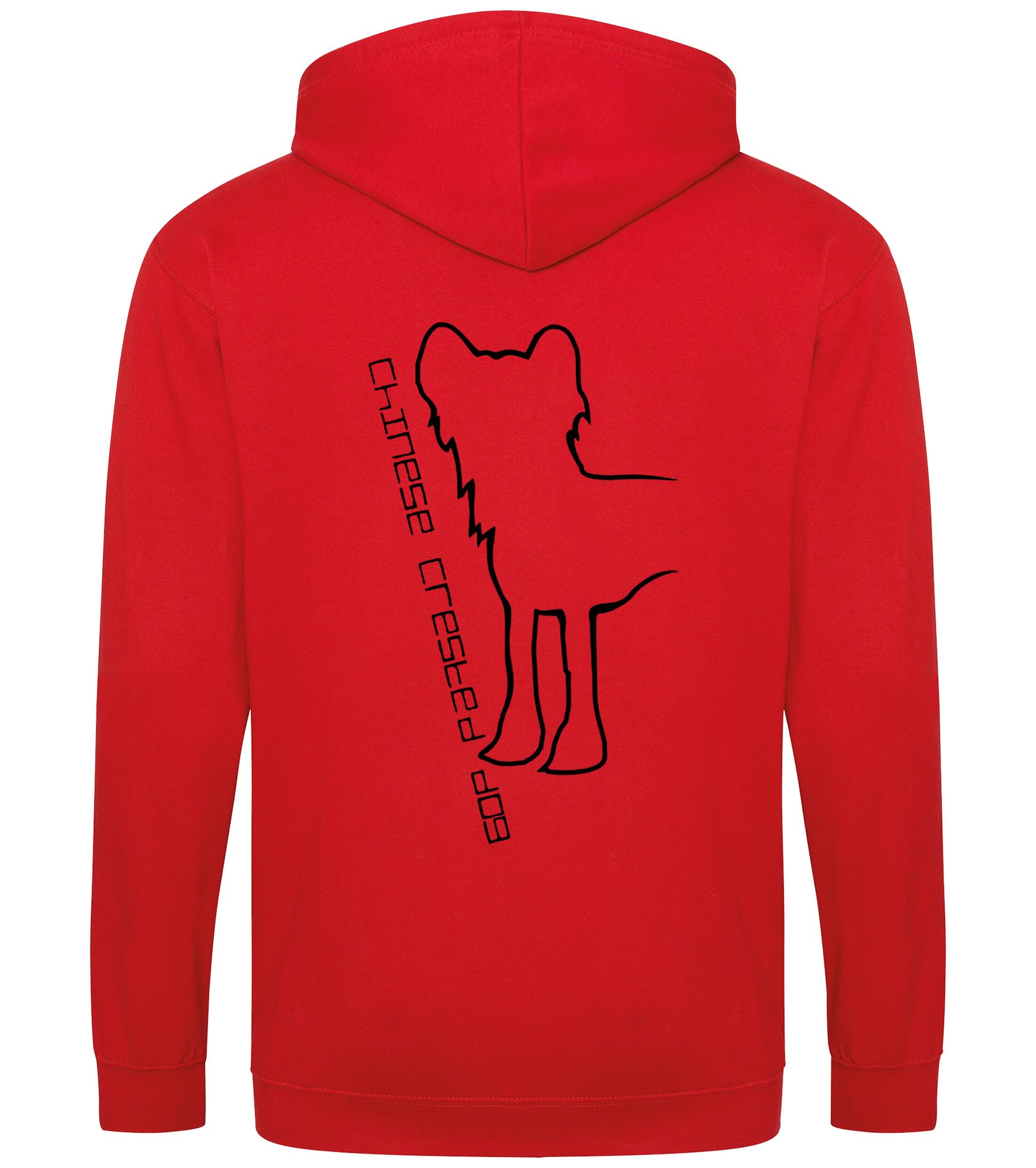 Chinese Crested Dog Breed Design Zipped Hoodie – Warmth, Style, and Breed Pride
