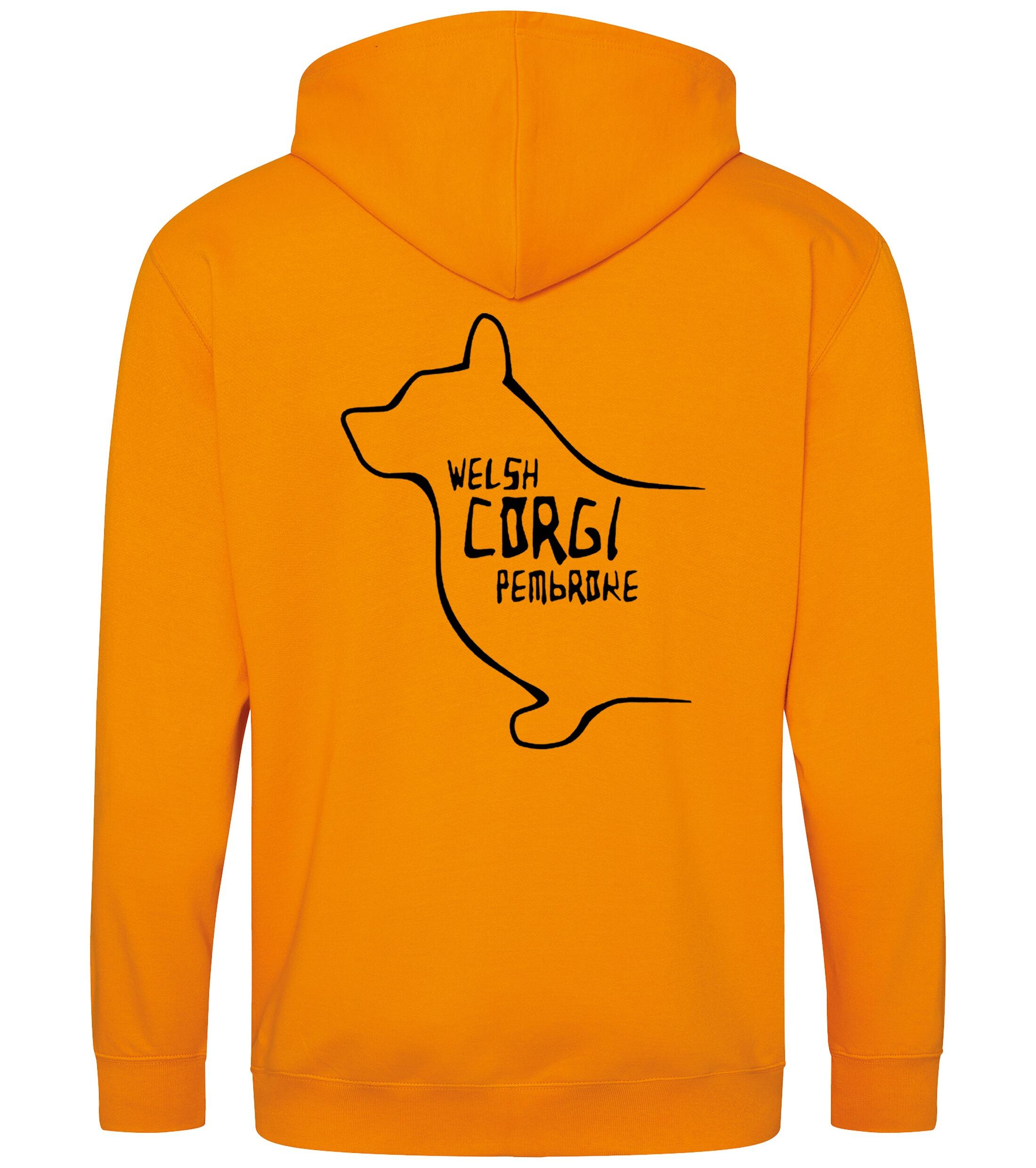 Corgi Pembroke (Welsh) Dog Breed Design Zipped Hoodie – Comfort, Style, and Corgi Pride