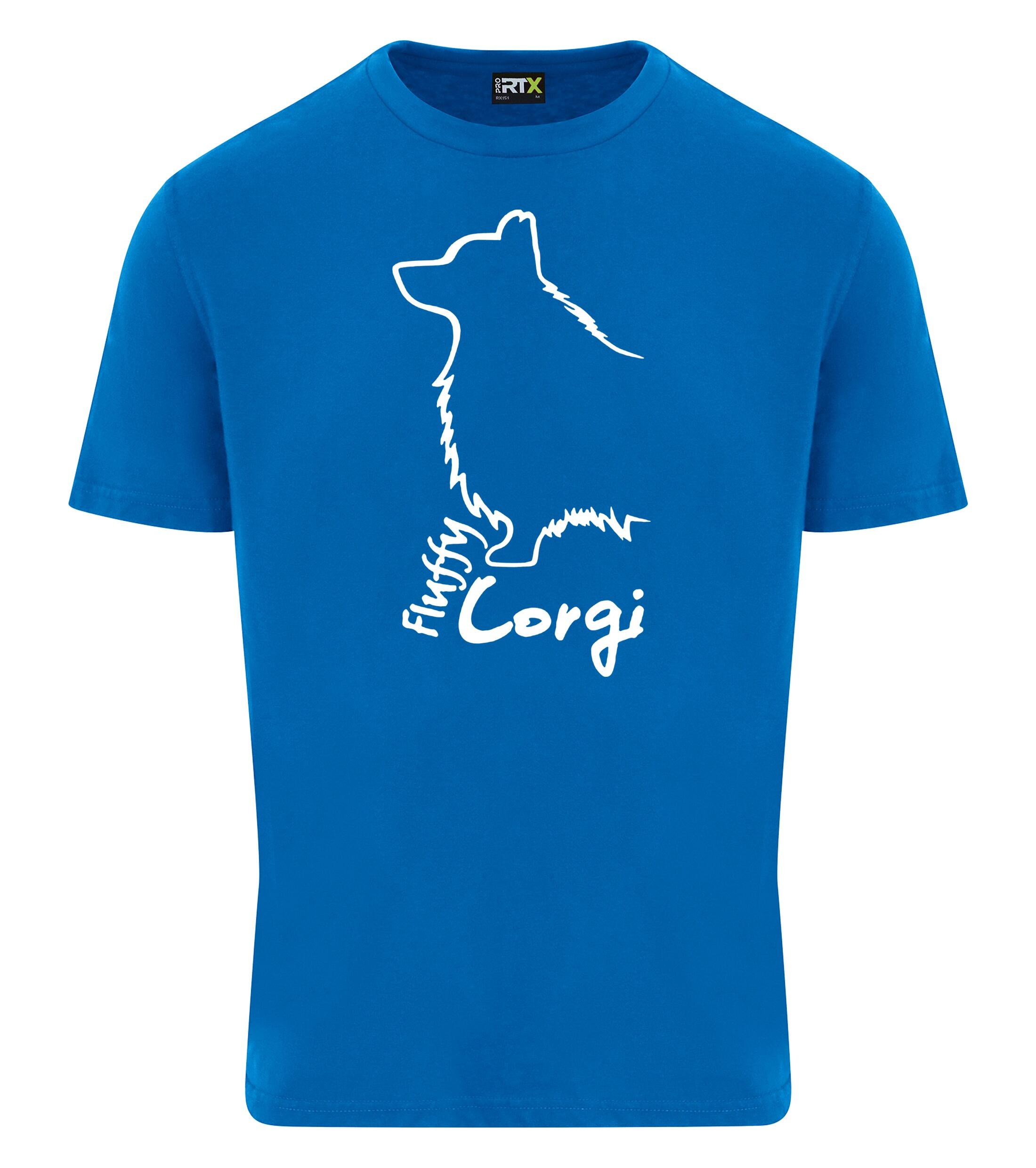Unisex Roundneck T-shirt with Corgi Fluffy Dog Breed Design – Perfect for Corgi Fluffy Fans