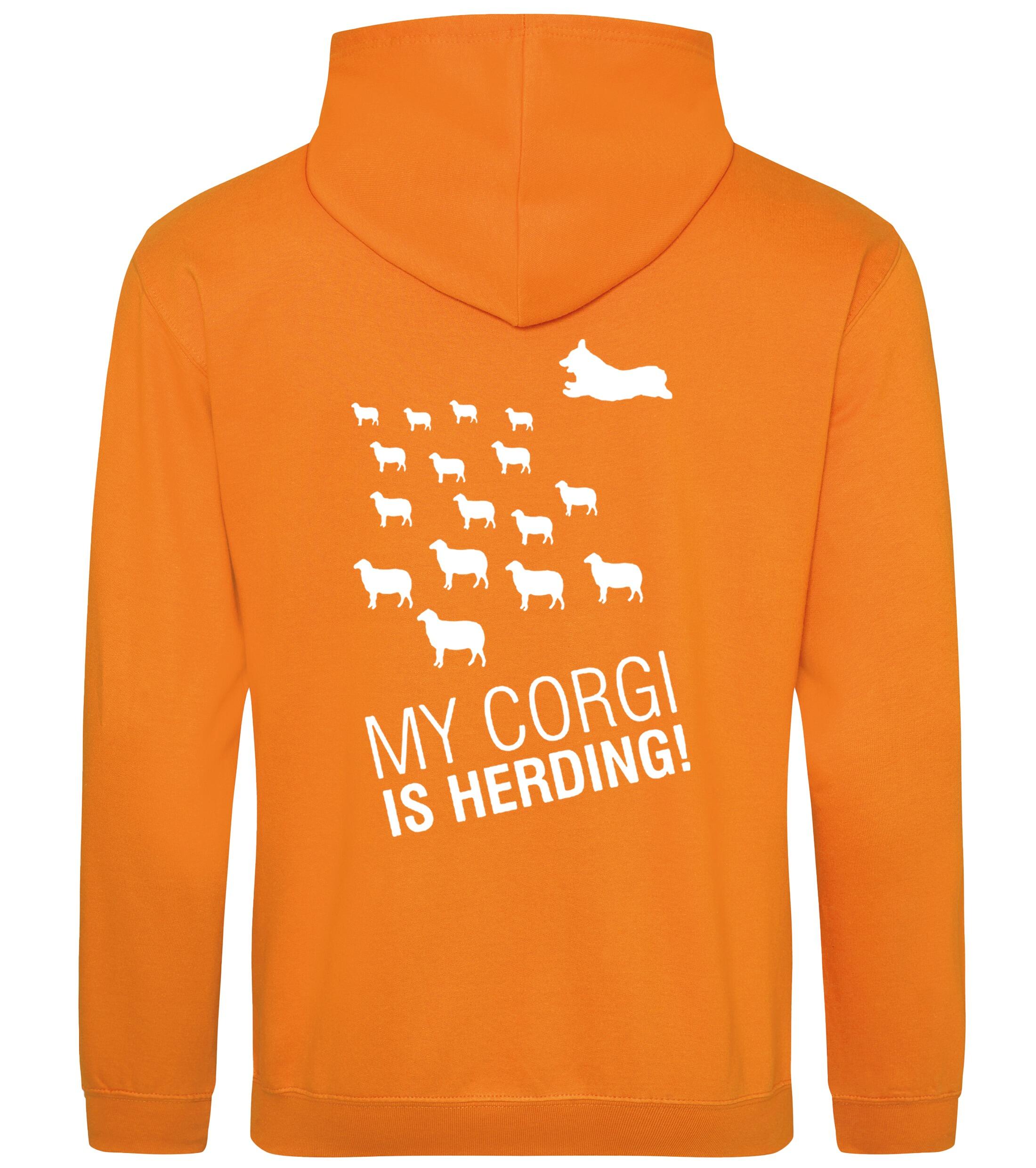 Pullover Hoodie with Corgi Herding Dog Breed Design – Cozy Style for Corgi Herding Fans