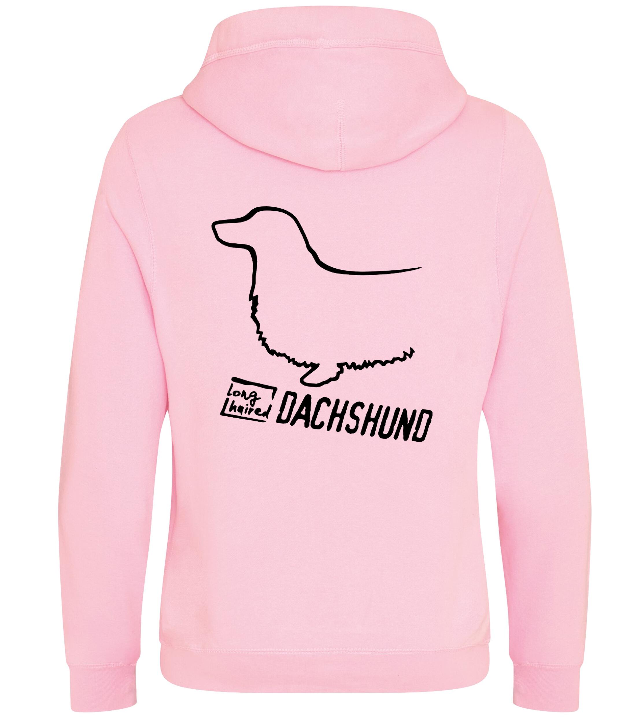 Dachshund (Longhaired) Dog Breed Design Unisex Crossneck Pullover Hoodie Showcase Your Passion for Dachshunds (Longhaired)