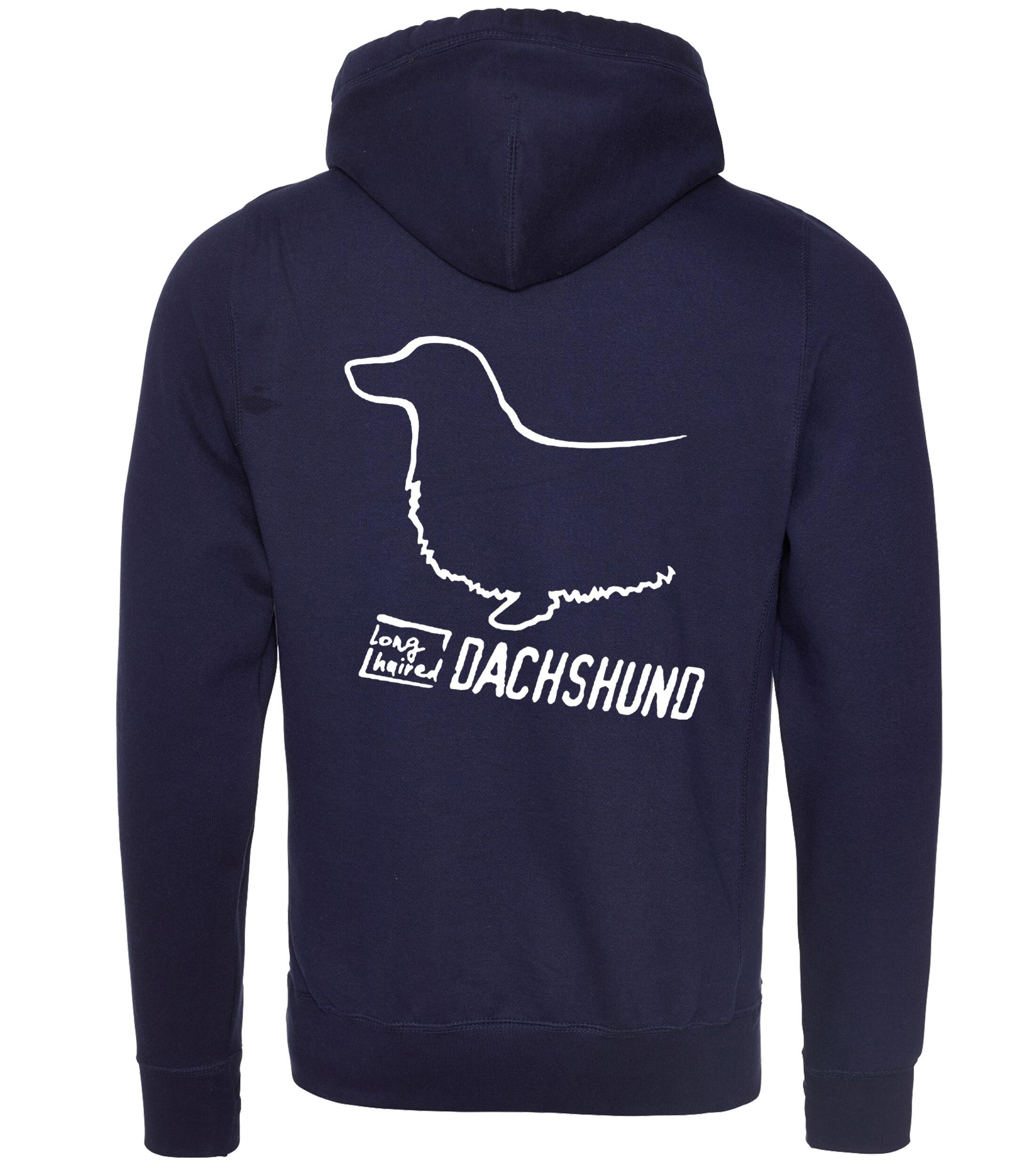 Dachshund (Longhaired) Dog Breed Design Unisex Crossneck Pullover Hoodie Showcase Your Passion for Dachshunds (Longhaired)