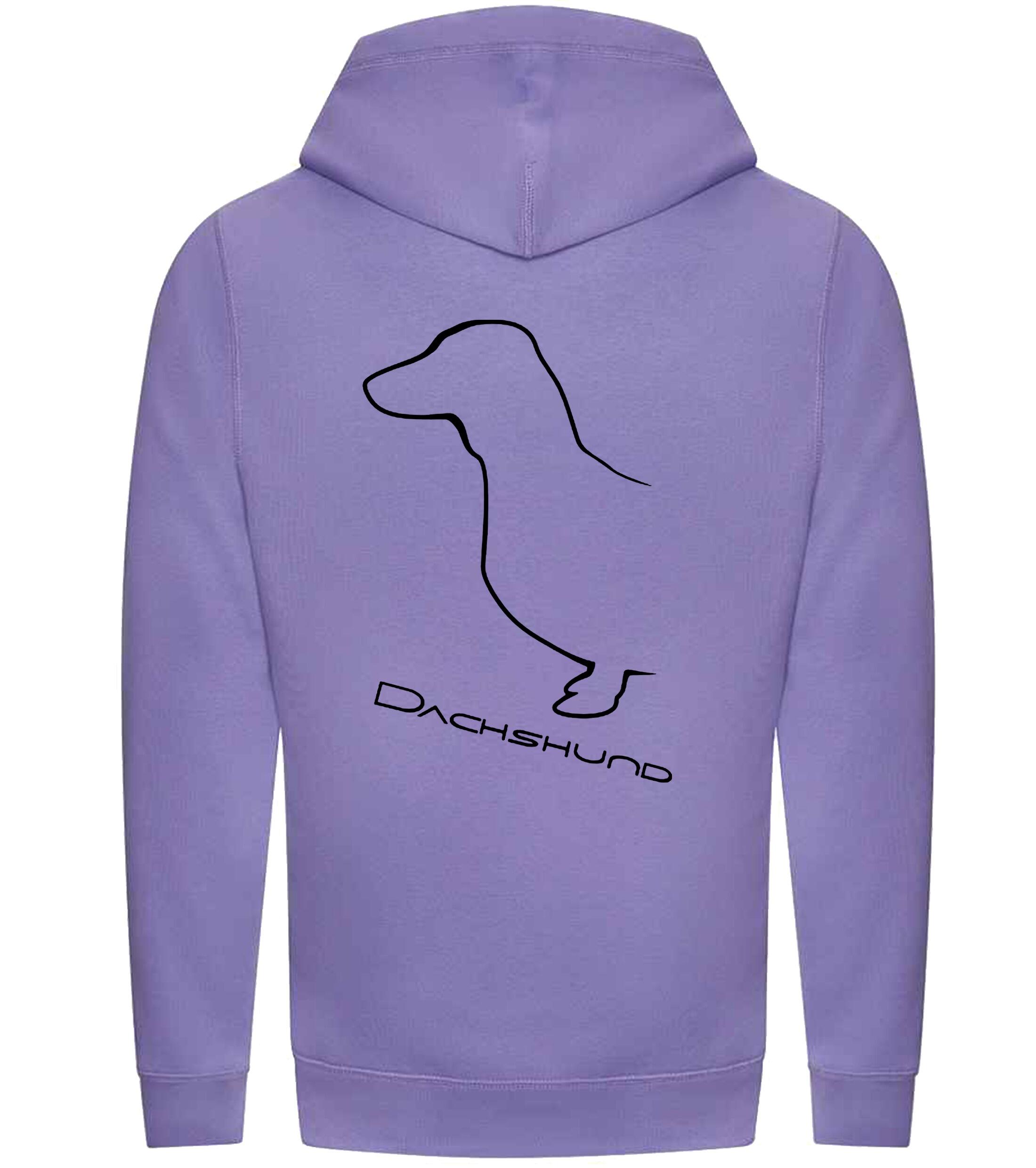 Dachshund (Smooth) Dog Breed Design Unisex Crossneck Pullover Hoodie