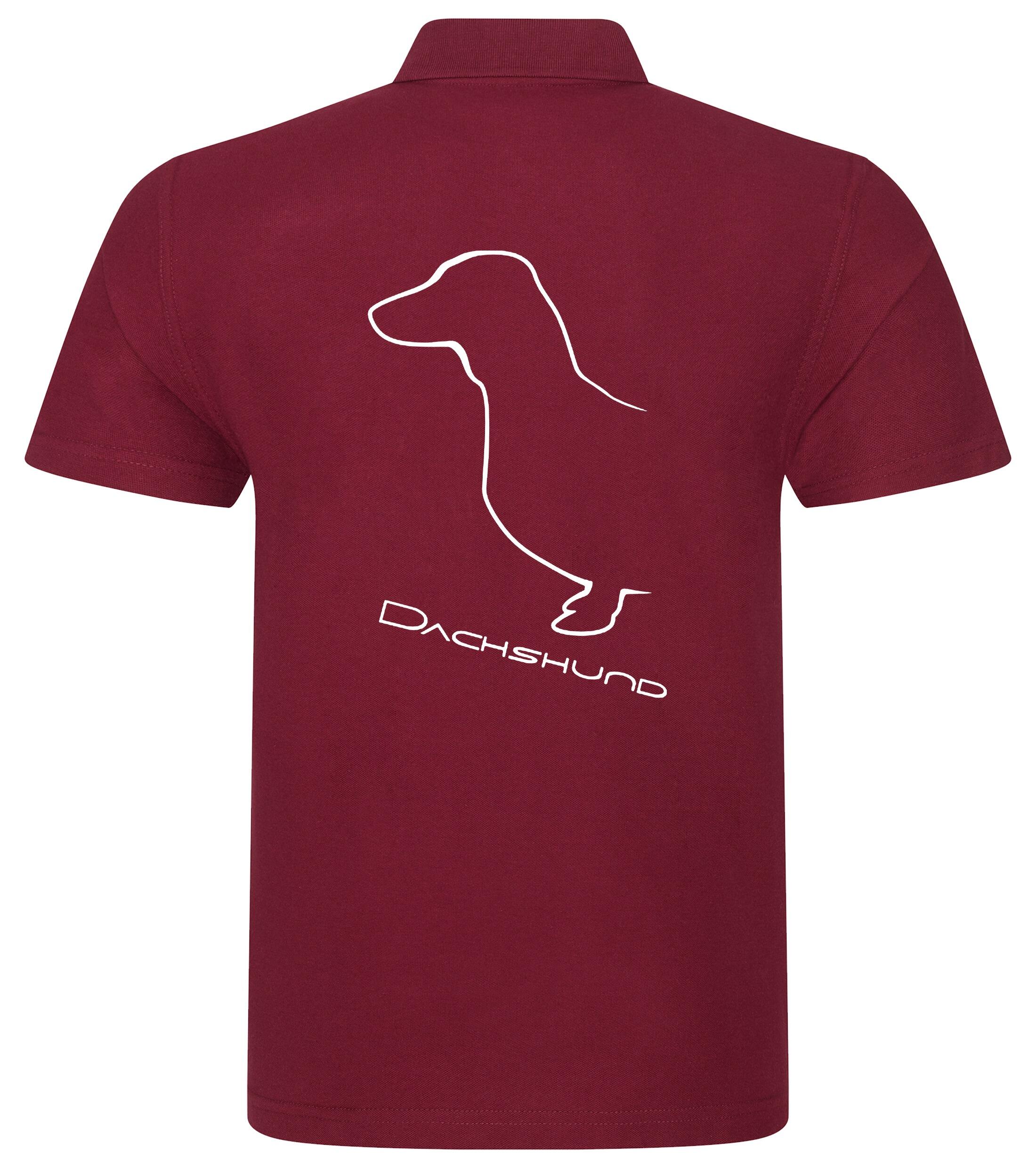 Dachshund (Smooth) Dog Breed Design Unisex Cotton Polo – Timeless Style for Dachshund Enthusiasts
