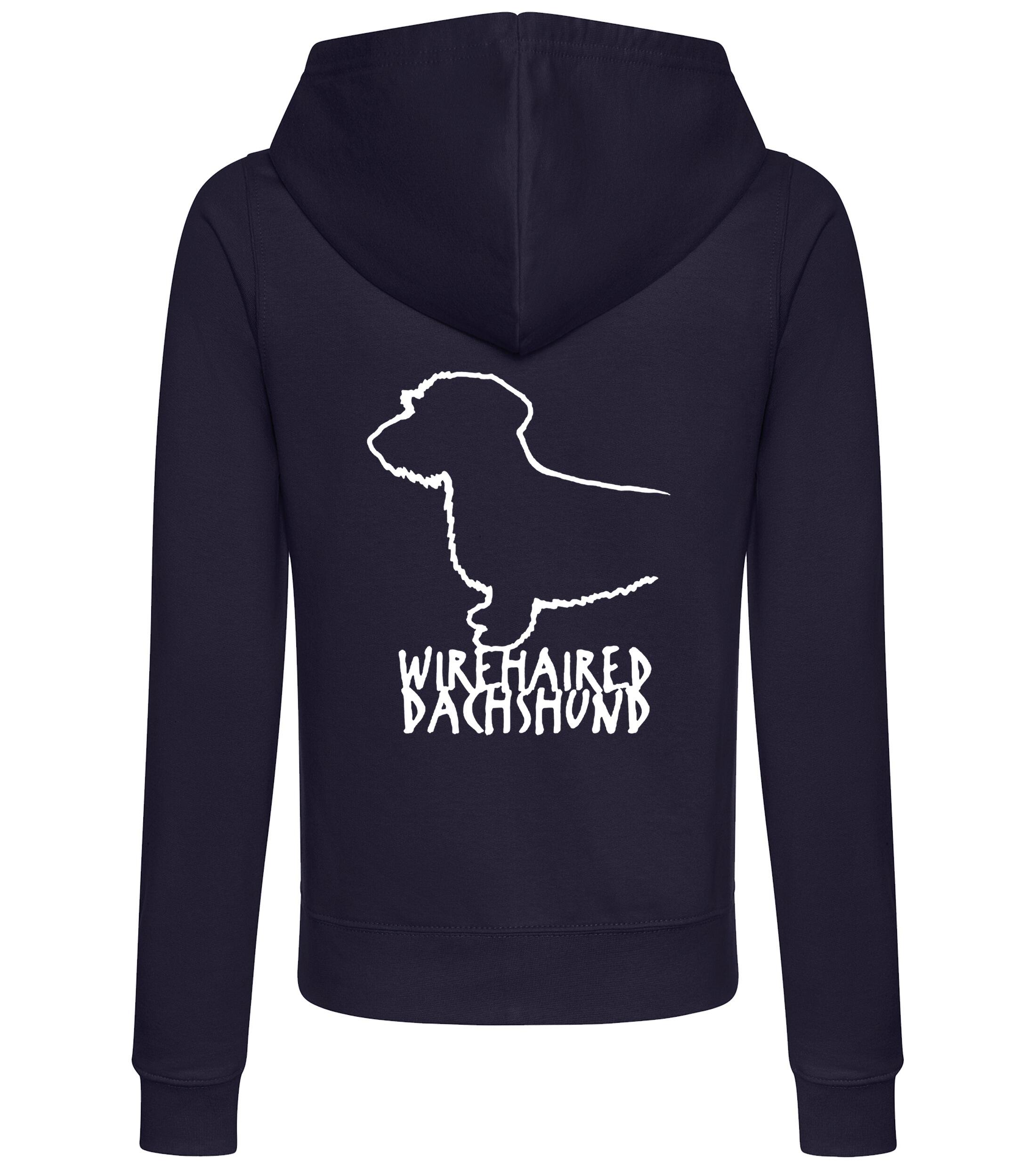 Dachshund (Wirehaired) Women’s Zipped Hoodie – Stylish & Cozy for Dachshund Lovers