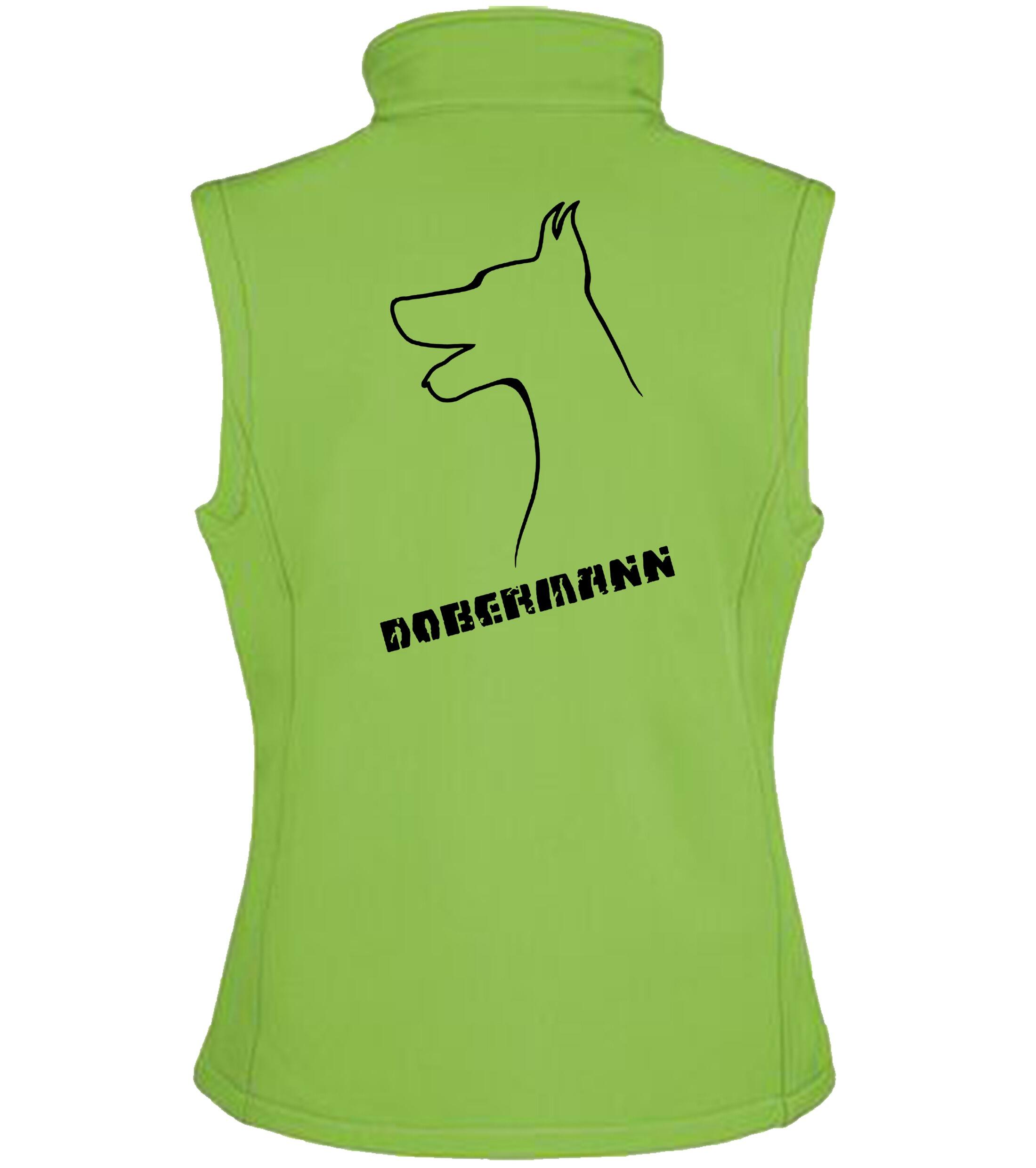 Dobermann (Head) Design Women’s Softshell Jacket – Elegance Meets Practicality for Dobermann Fans