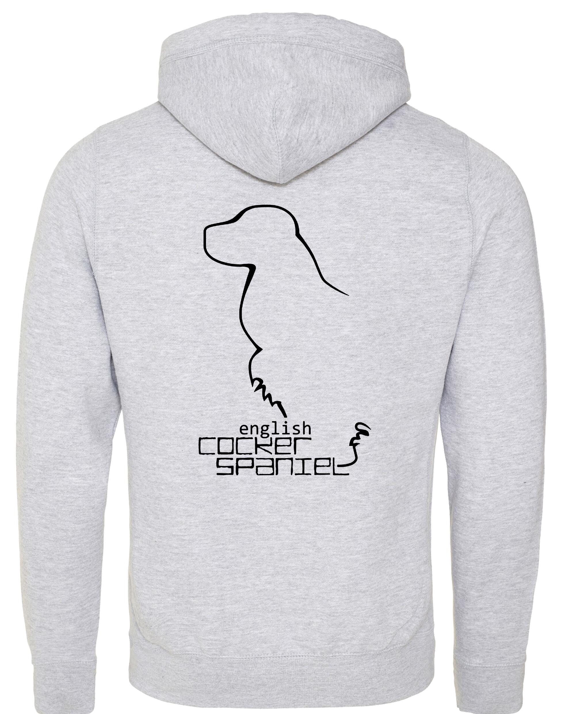 Unisex Crossneck Pullover Hoodie with English Cocker Spaniel Design – A Must-Have for Spaniel Fans