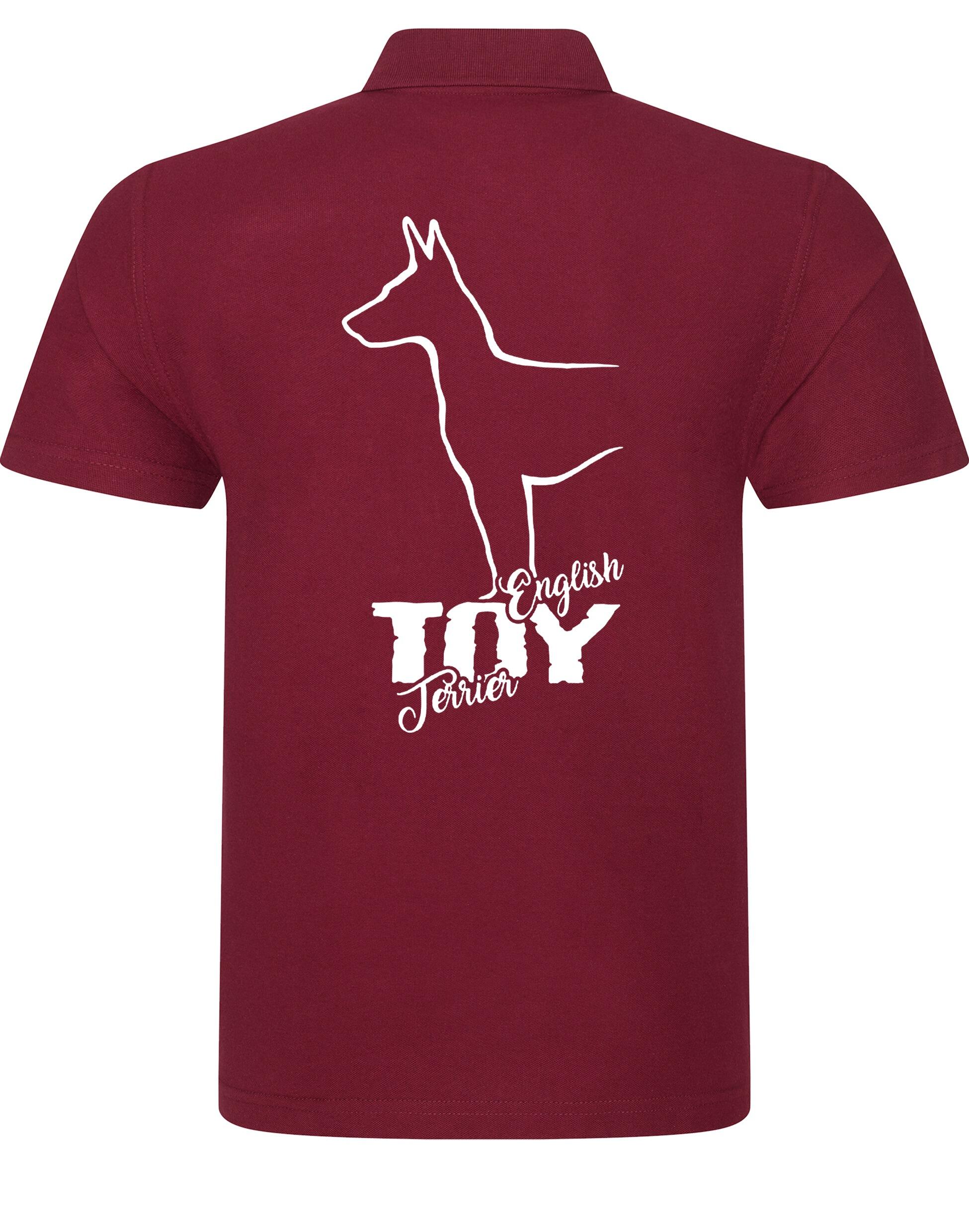 English Toy Terrier Unisex Cotton Polo – Classic Style for Terrier Enthusiasts