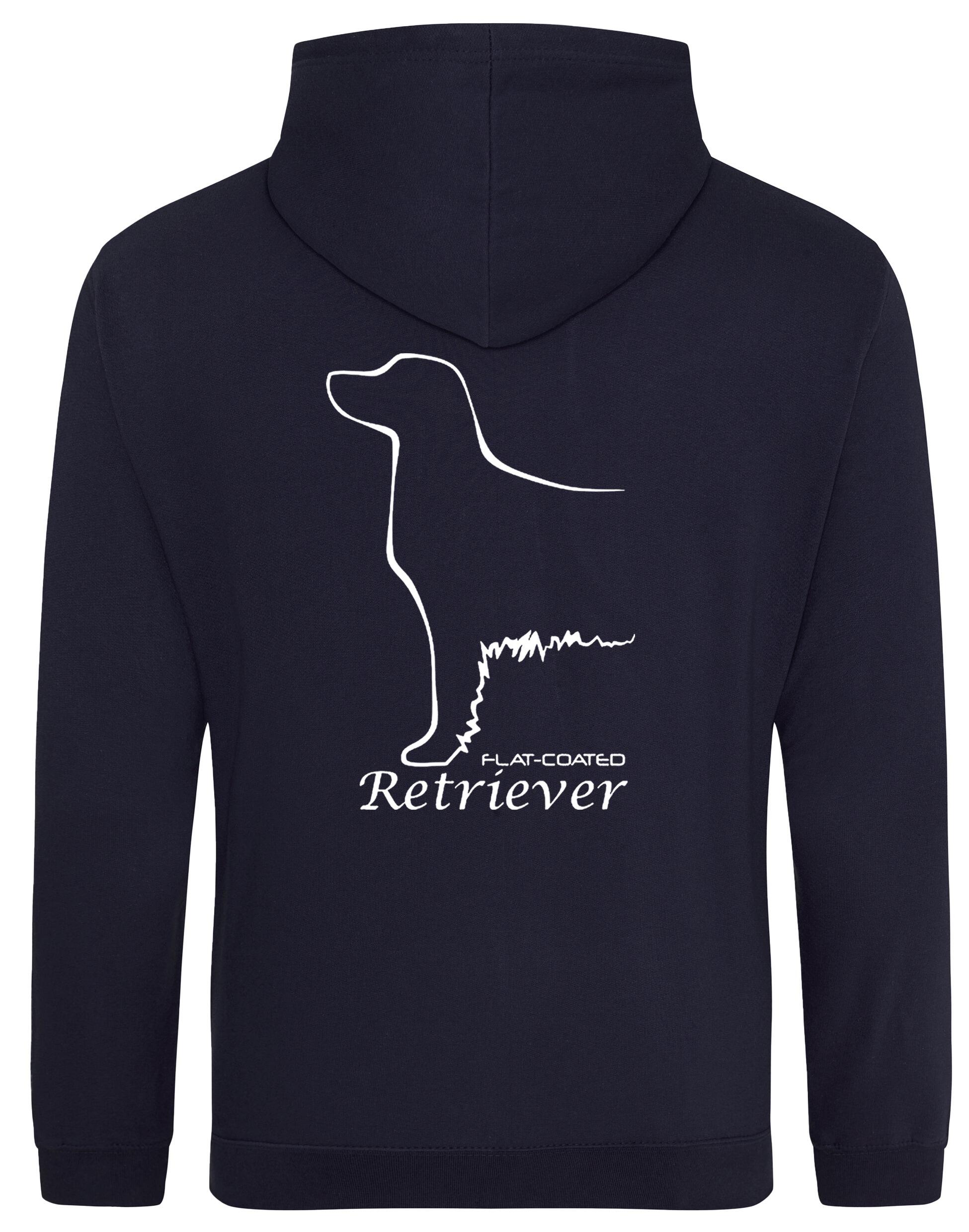 Flat Coated Retriever Dog Breed Design Pullover Hoodie – Cozy Comfort for Retriever Enthusiasts