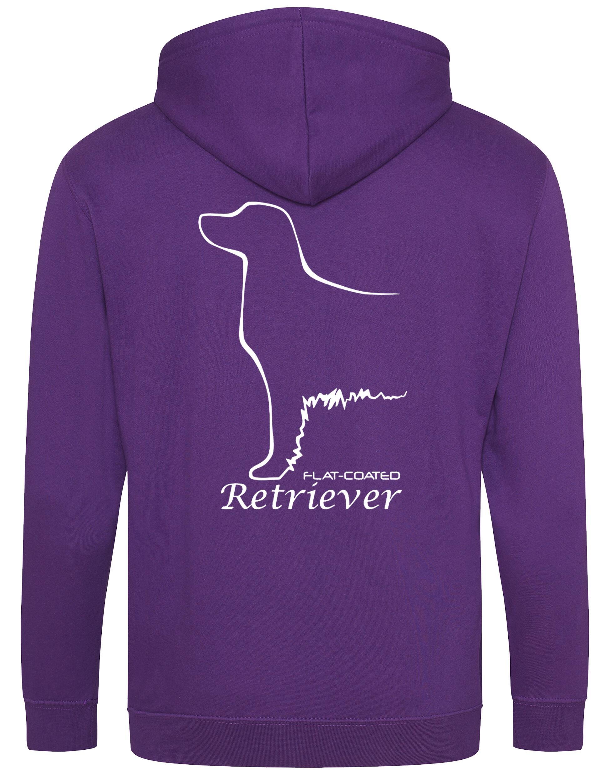 Flat Coated Retriever Dog Breed Zipped Hoodie – Comfort, Style, and Retriever Pride