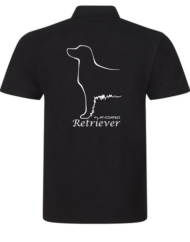 Flat Coated Retriever Unisex Cotton Polo – Timeless Style for Retriever Lovers