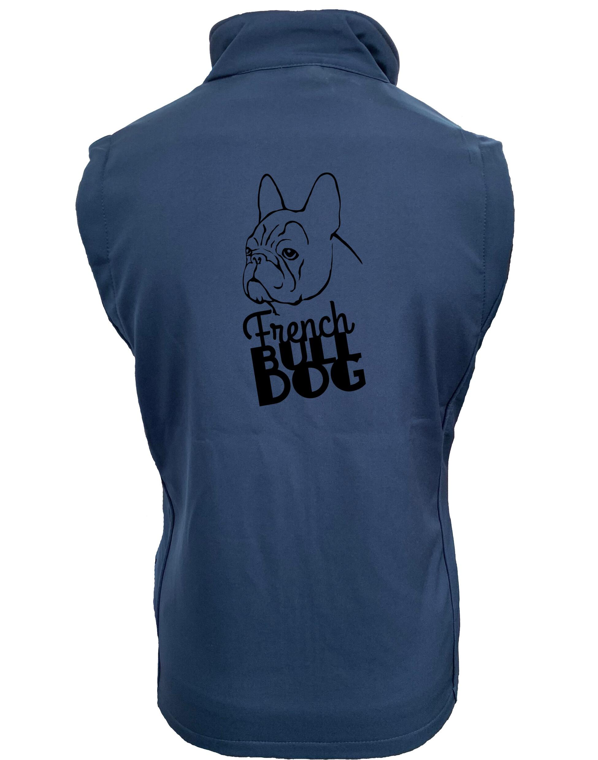 French Bulldog (Head) Women’s Softshell Jacket – Style and Comfort for French Bulldog Lovers
