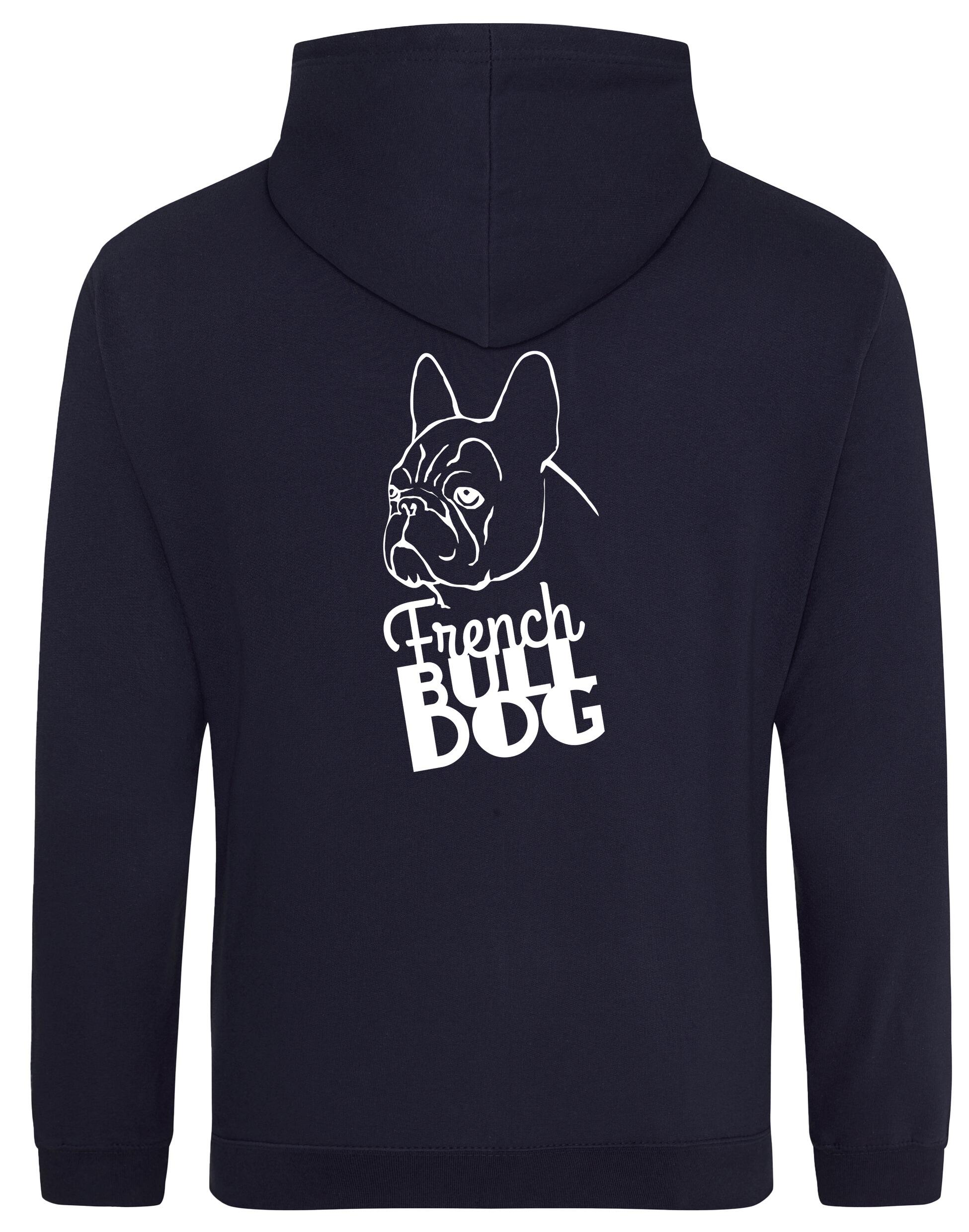 French Bulldog (Head) Design Pullover Hoodie – Cozy and Stylish for Bulldog Enthusiasts