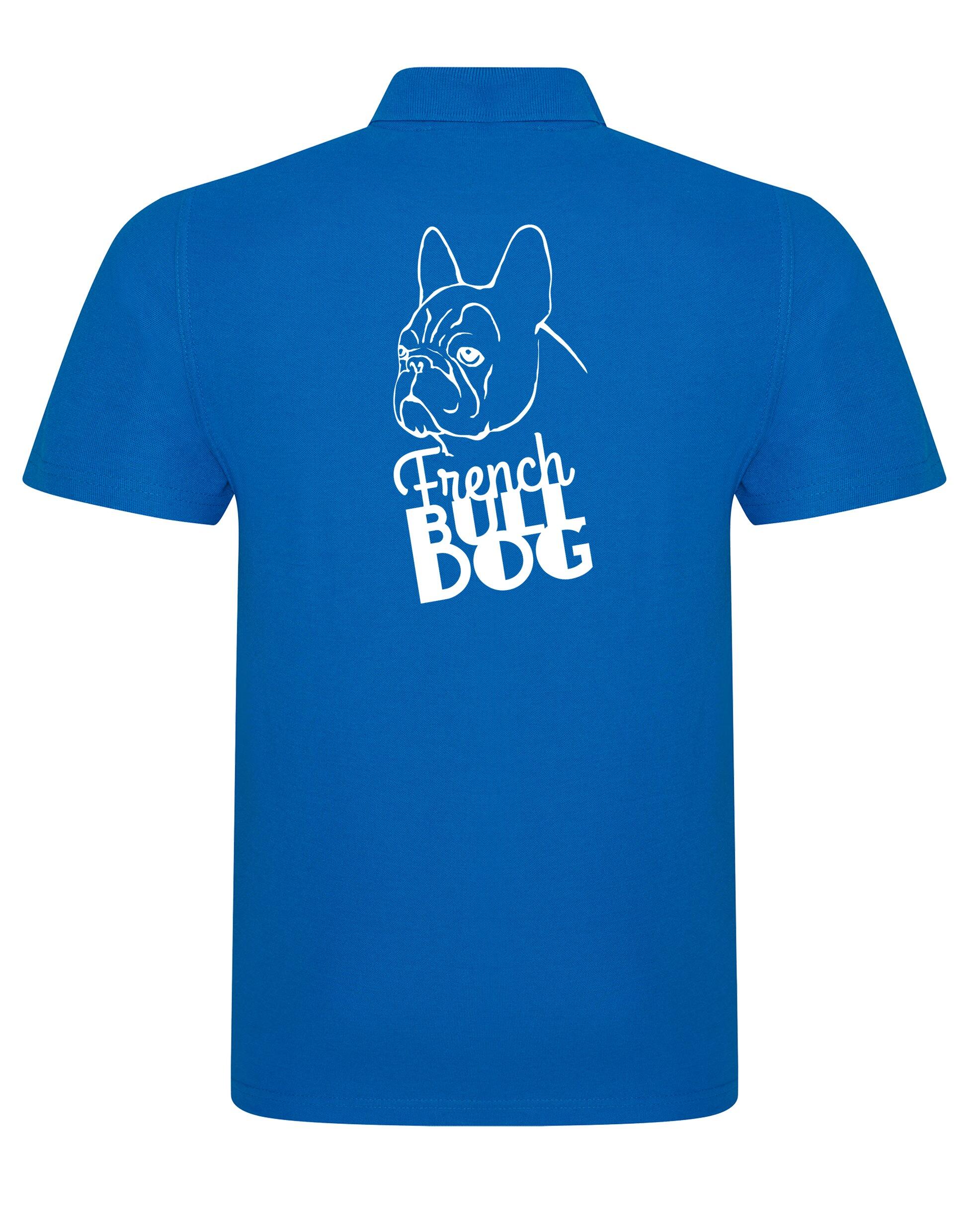 Unisex Cotton Polo with French Bulldog (Head) Design – Style and Comfort for Frenchie Fans