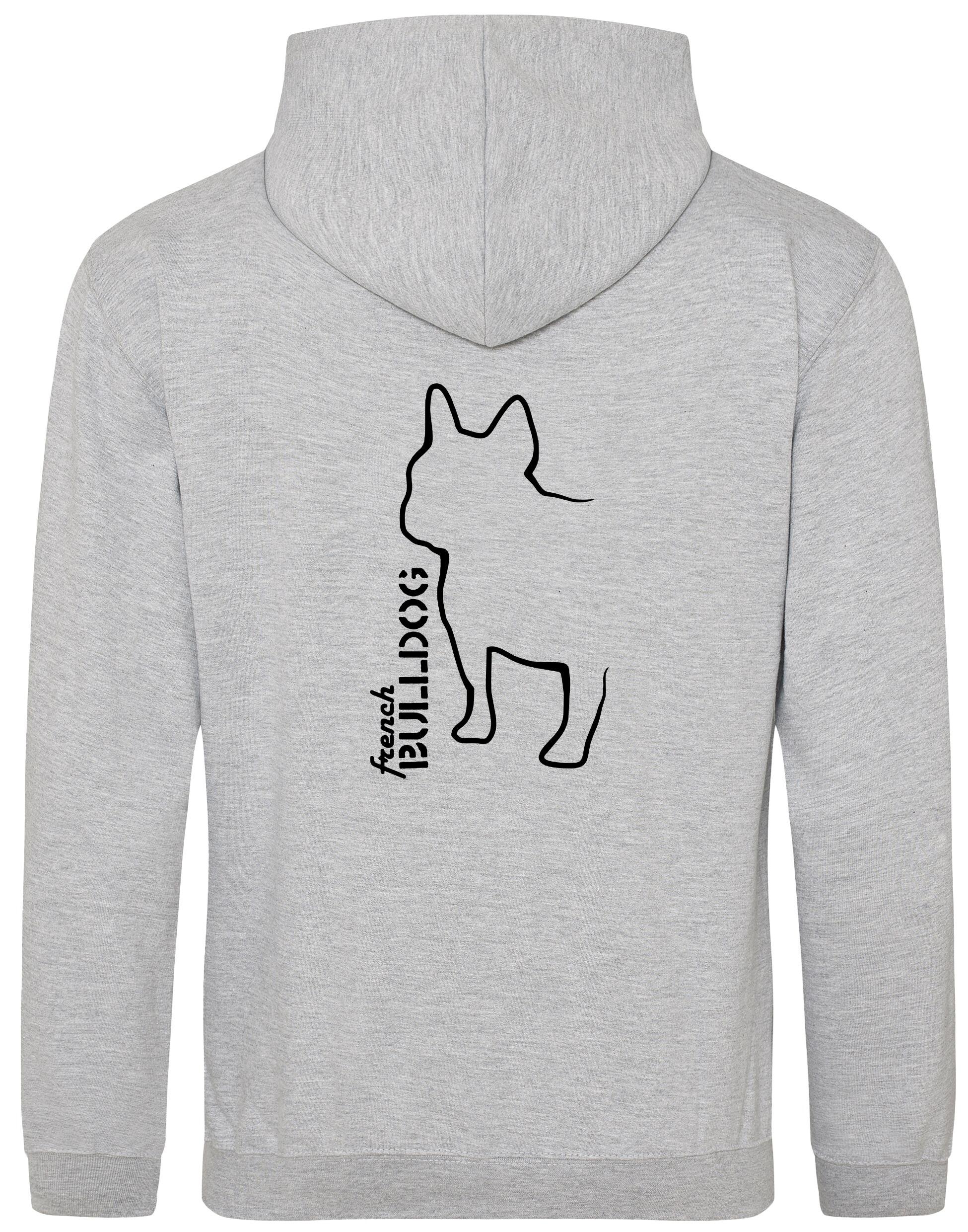 French Bulldog (Outline) Design Pullover Hoodie – Cozy and Stylish for Bulldog Enthusiasts