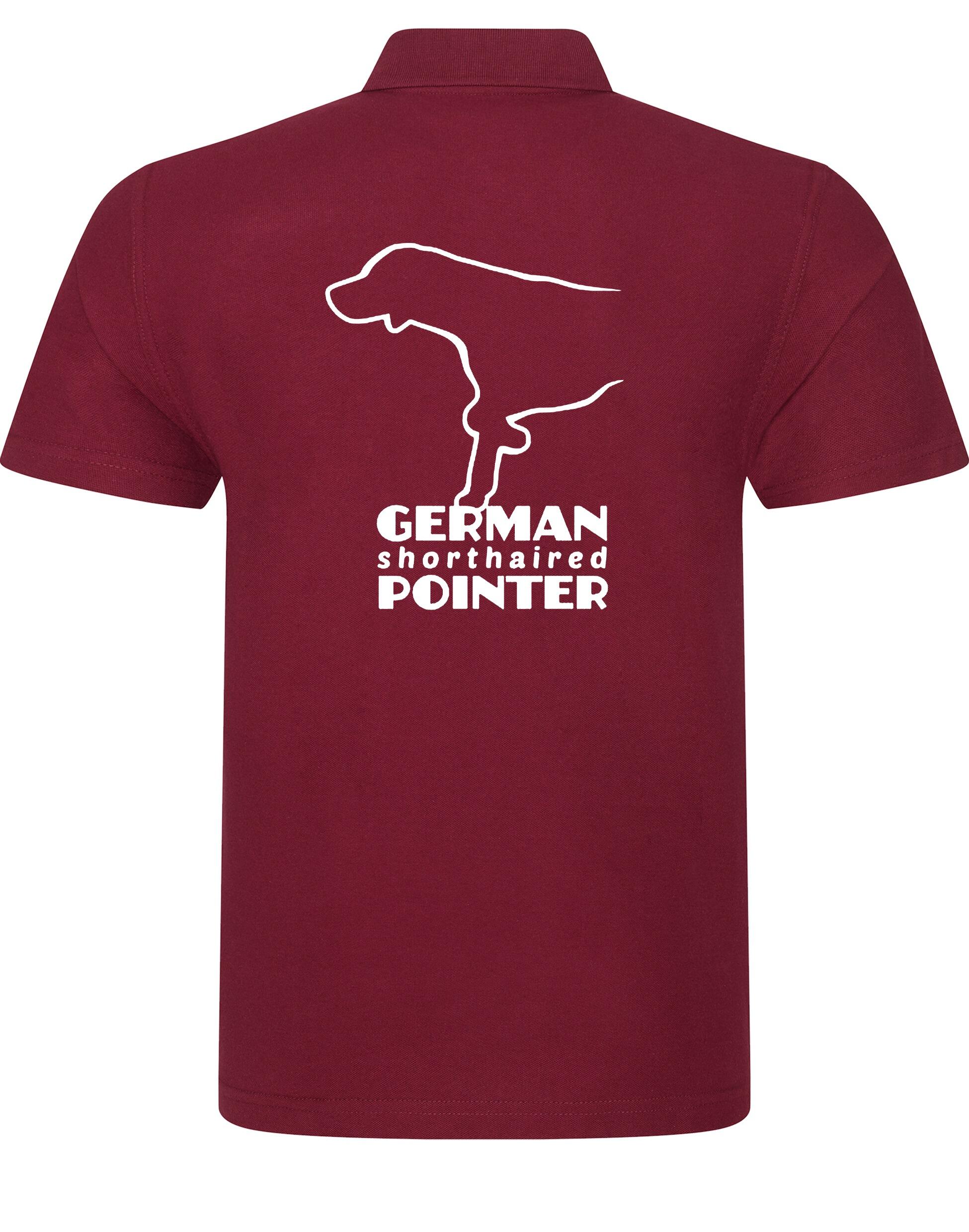 Unisex Cotton Polo with German Shorthaired Pointer Design – Timeless Style for Pointer Fans