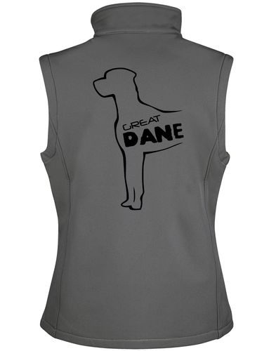 Unisex softshell jacket featuring exclusive Great Dane artwork, crafted with water-resistant fabric and a cozy fleece lining for all-weather comfort and style.