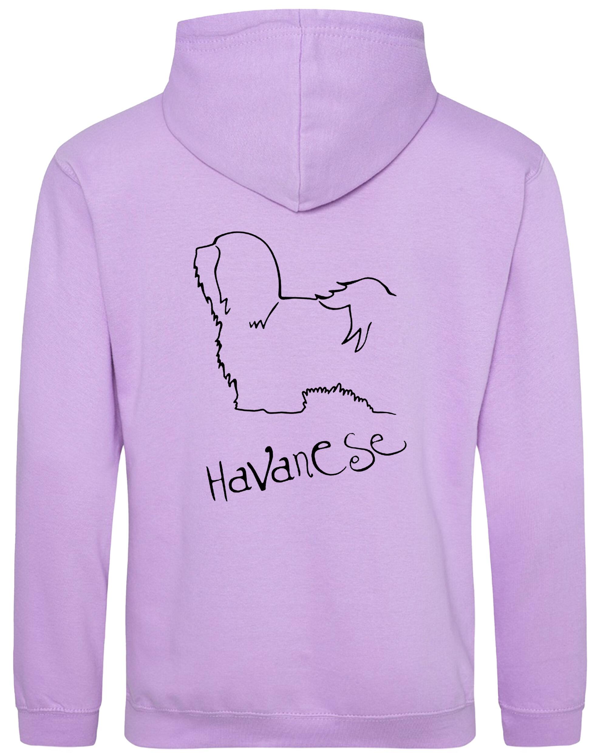 Havanese Pullover Hoodie – Cozy and stylish hoodie featuring exclusive Havanese artwork, paw print details, and customizable options for dog lovers.