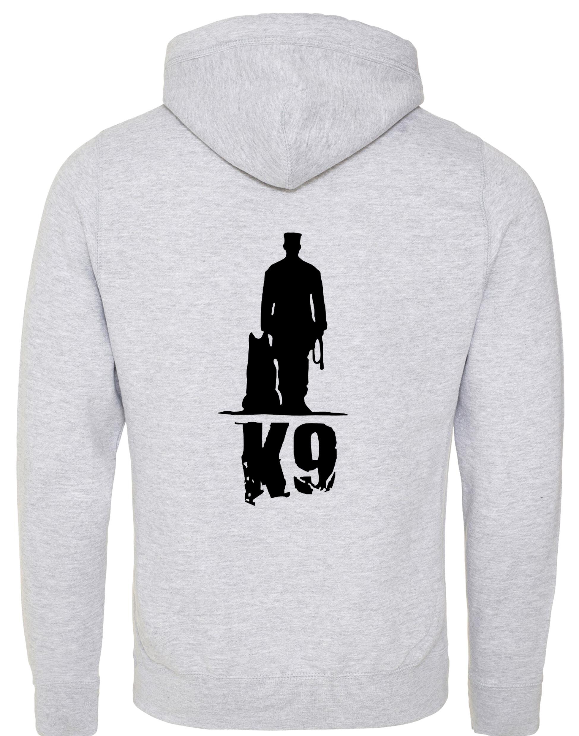 K9 crossneck pullover hoodie with modern design, exclusive artwork, and cozy fleece interior, ideal for dog lovers seeking style and comfort.