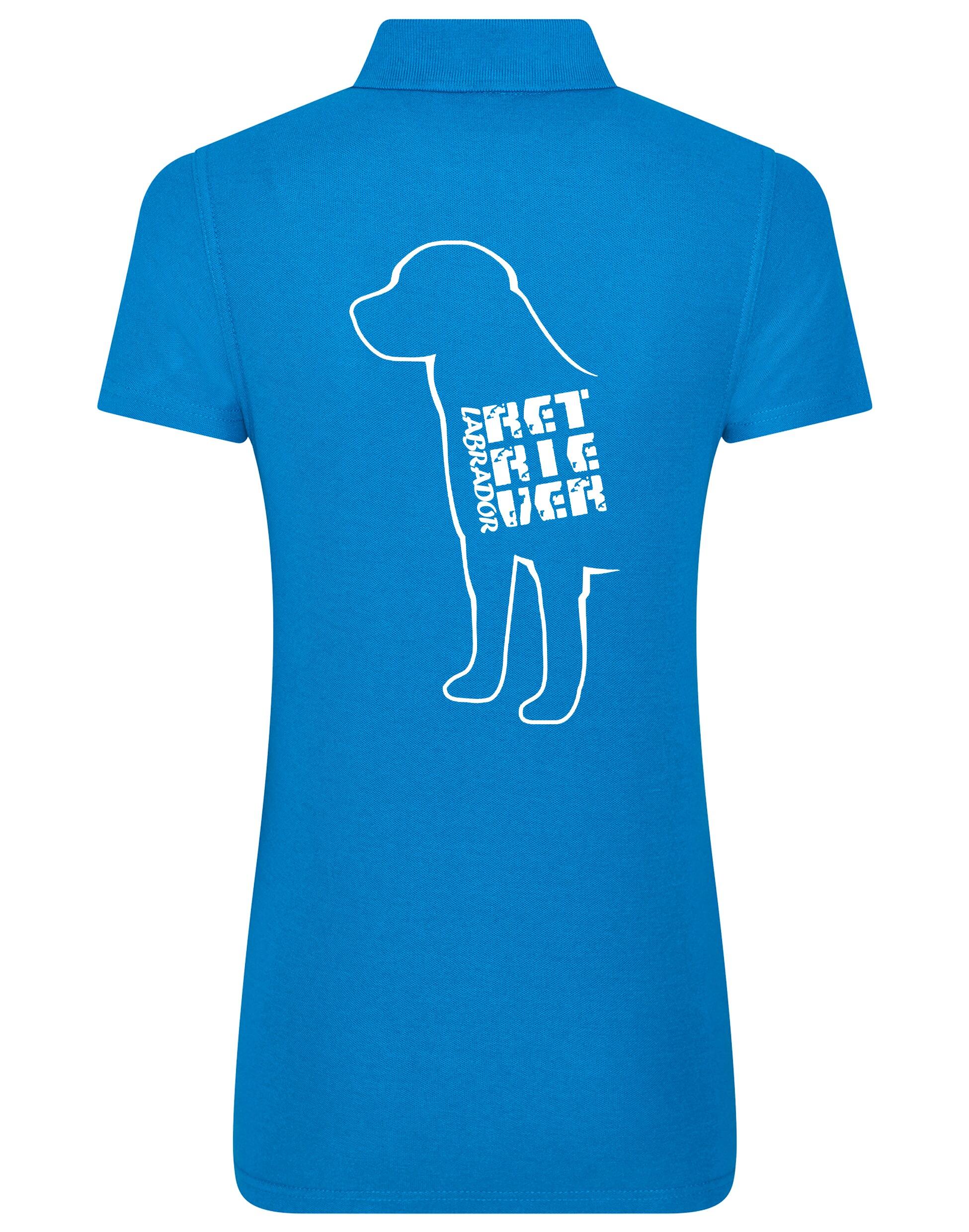 Women’s Cotton Polo featuring exclusive Labrador Retriever design, crafted from breathable cotton with a feminine fit for style and all-day comfort.