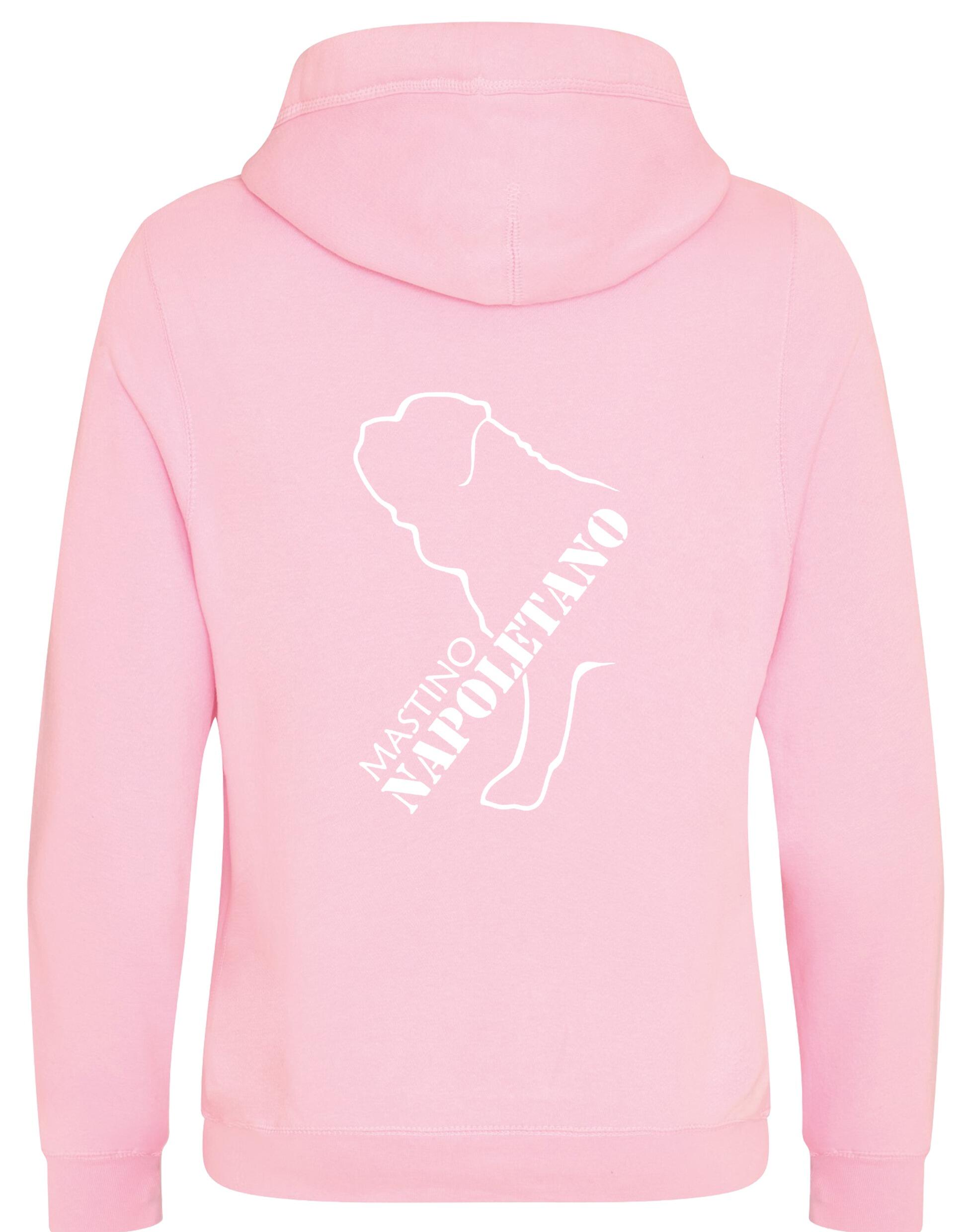 Mastino Napoletano Crossneck Pullover Hoodie with exclusive breed artwork, modern design, and cosy fleece lining for warmth and style.