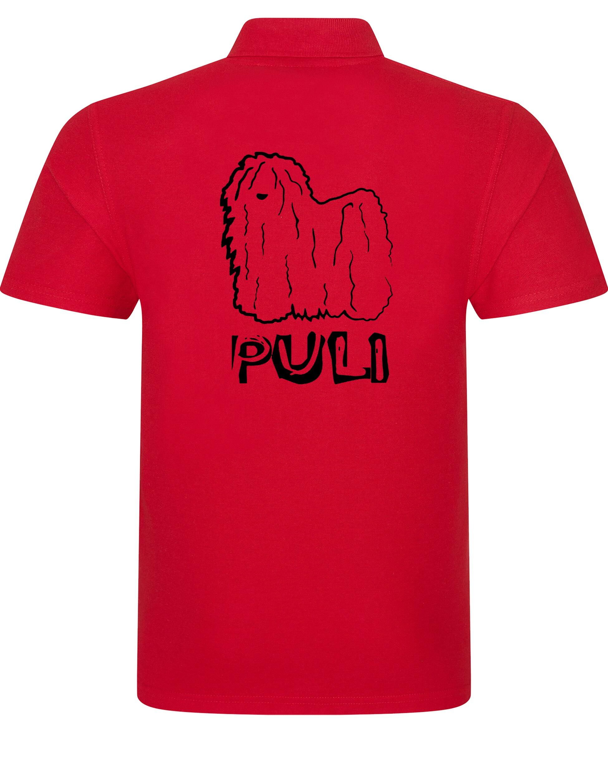 Unisex Hungarian Puli Cotton Polo featuring exclusive breed artwork, crafted from premium breathable cotton for all-day comfort and a relaxed, stylish fit, perfect for Hungarian Puli enthusiasts.
