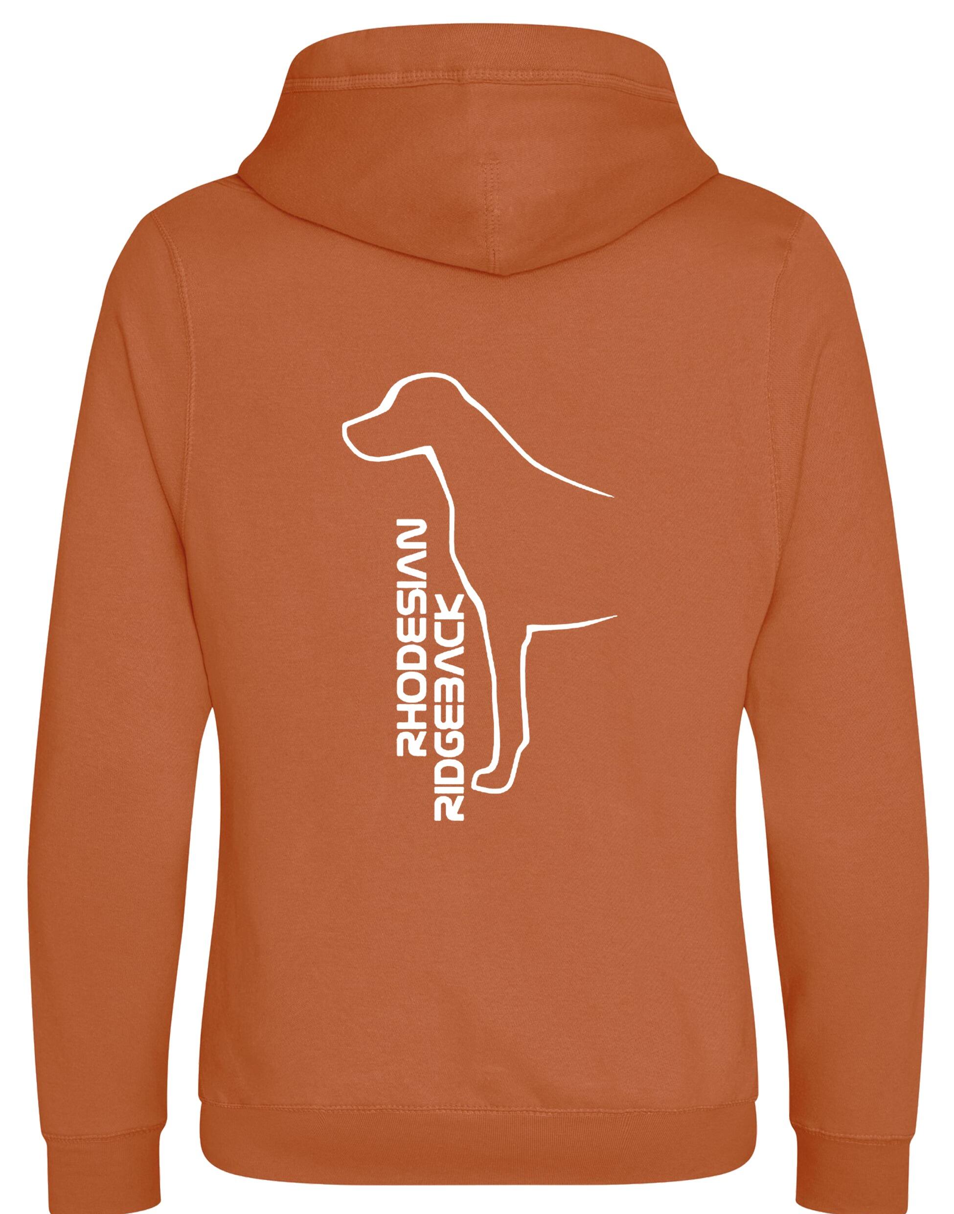 Rhodesian Ridgeback Crossneck Pullover Hoodie featuring exclusive breed artwork, modern crossneck design, soft fleece interior, kangaroo pocket, ribbed cuffs and hem, and a relaxed unisex fit for breed enthusiasts.