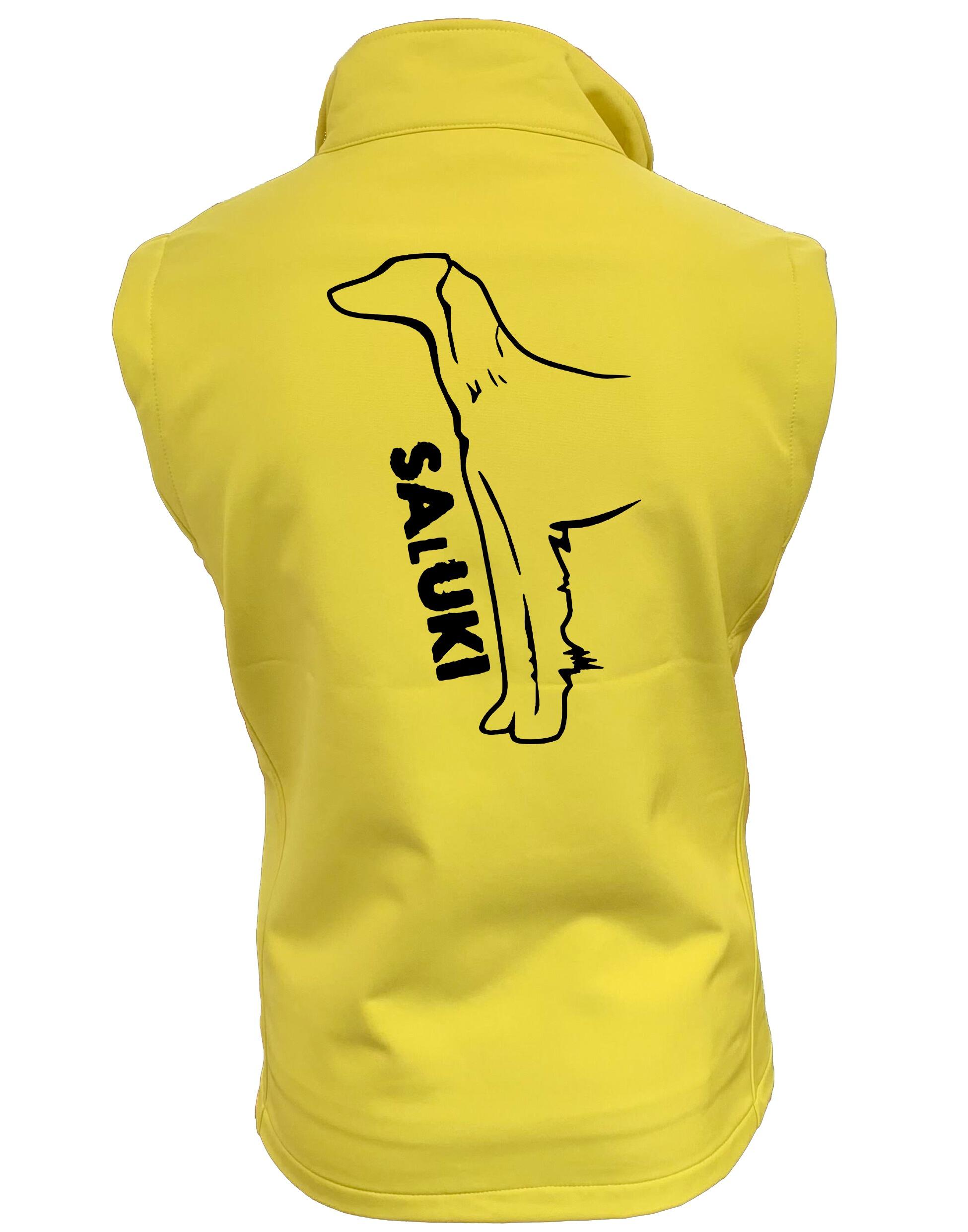 Saluki Women’s Softshell Jacket featuring exclusive breed artwork, water-resistant fabric, soft fleece lining, flattering feminine fit, and polished style for Saluki enthusiasts.