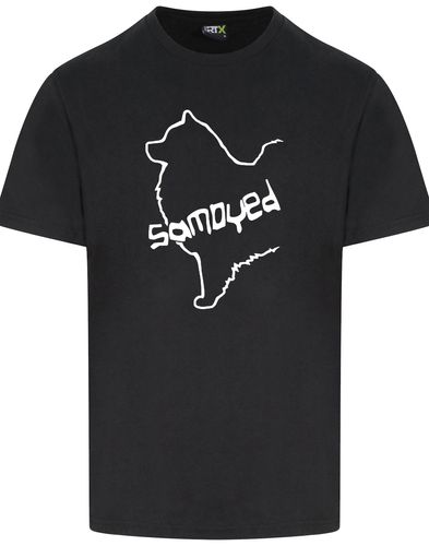 Samoyed Unisex Roundneck T-shirt featuring exclusive breed artwork, breathable cotton fabric, classic round neckline, and relaxed fit for all-day comfort and breed pride.