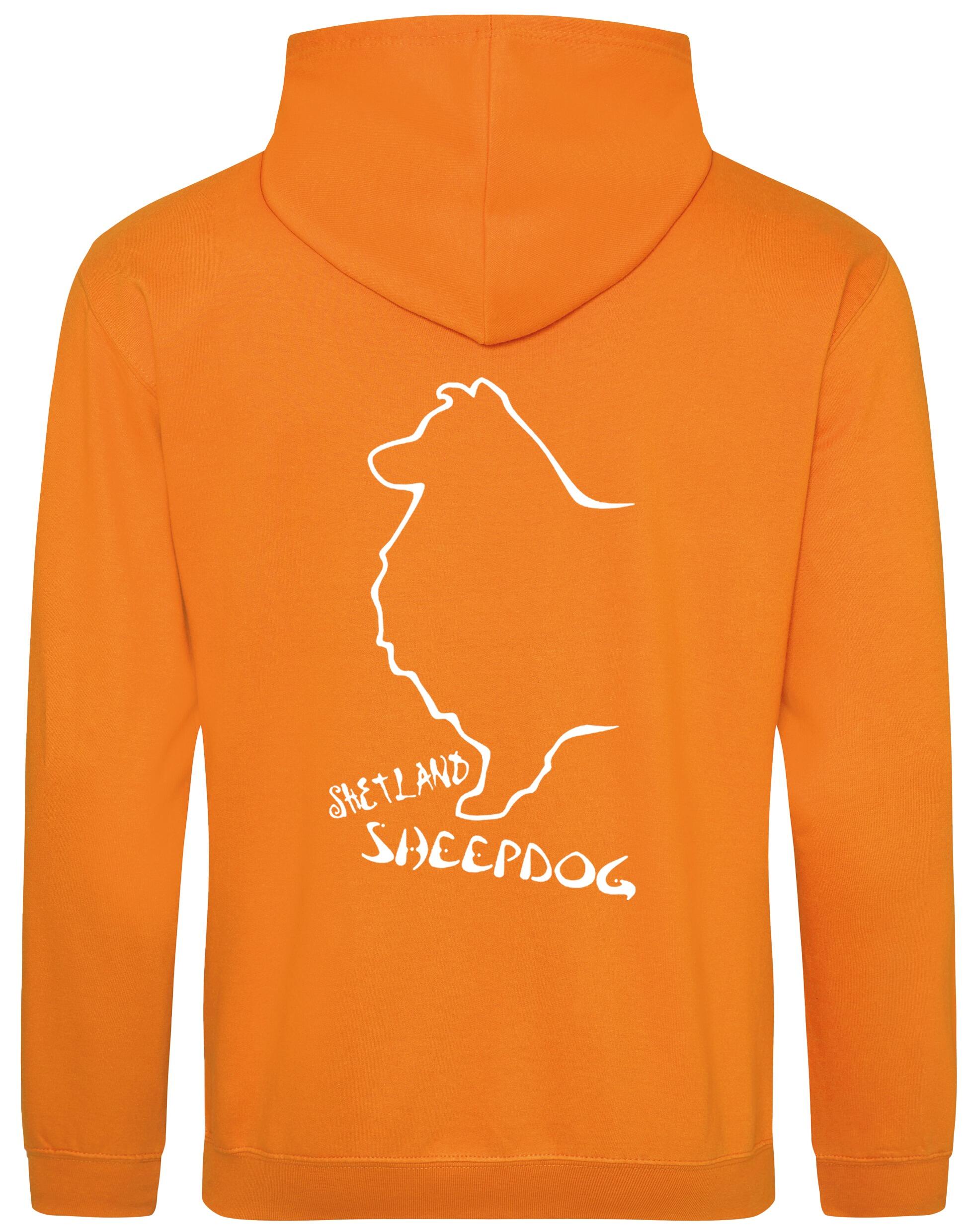 Pullover Hoodie featuring exclusive Shetland Sheepdog graphic design.