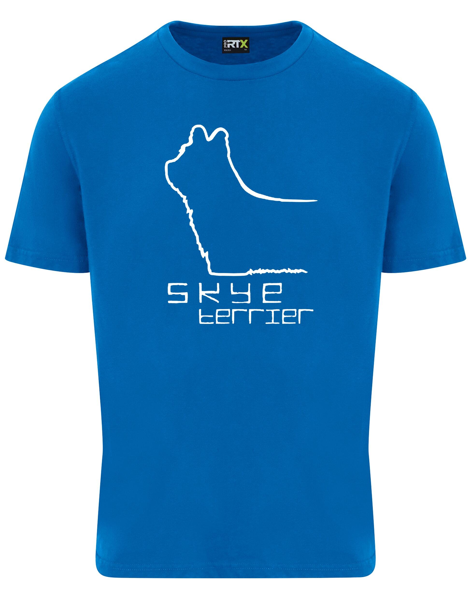 Unisex roundneck T-shirt featuring exclusive Skye Terrier artwork on the front. Made from breathable cotton with a relaxed fit, ideal for dog shows, casual wear, and everyday comfort for Skye Terrier lovers.