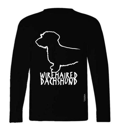 Dachshund (Wirehaired) T-Shirts Adult Long-Sleeved Cotton
