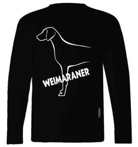 Weimaraner T-Shirts Adult Long-Sleeved Premium Cotton
