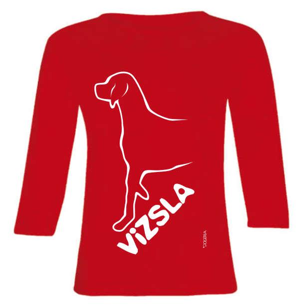 Vizsla Dog Breed T-Shirt Adult Long-Sleeved Premium Cotton