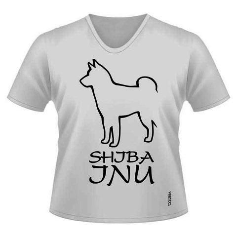 Shiba Inu T-Shirts Women's V Neck premium Cotton