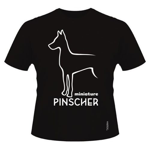 Miniature Pinscher T-Shirts Roundneck Heavy Cotton