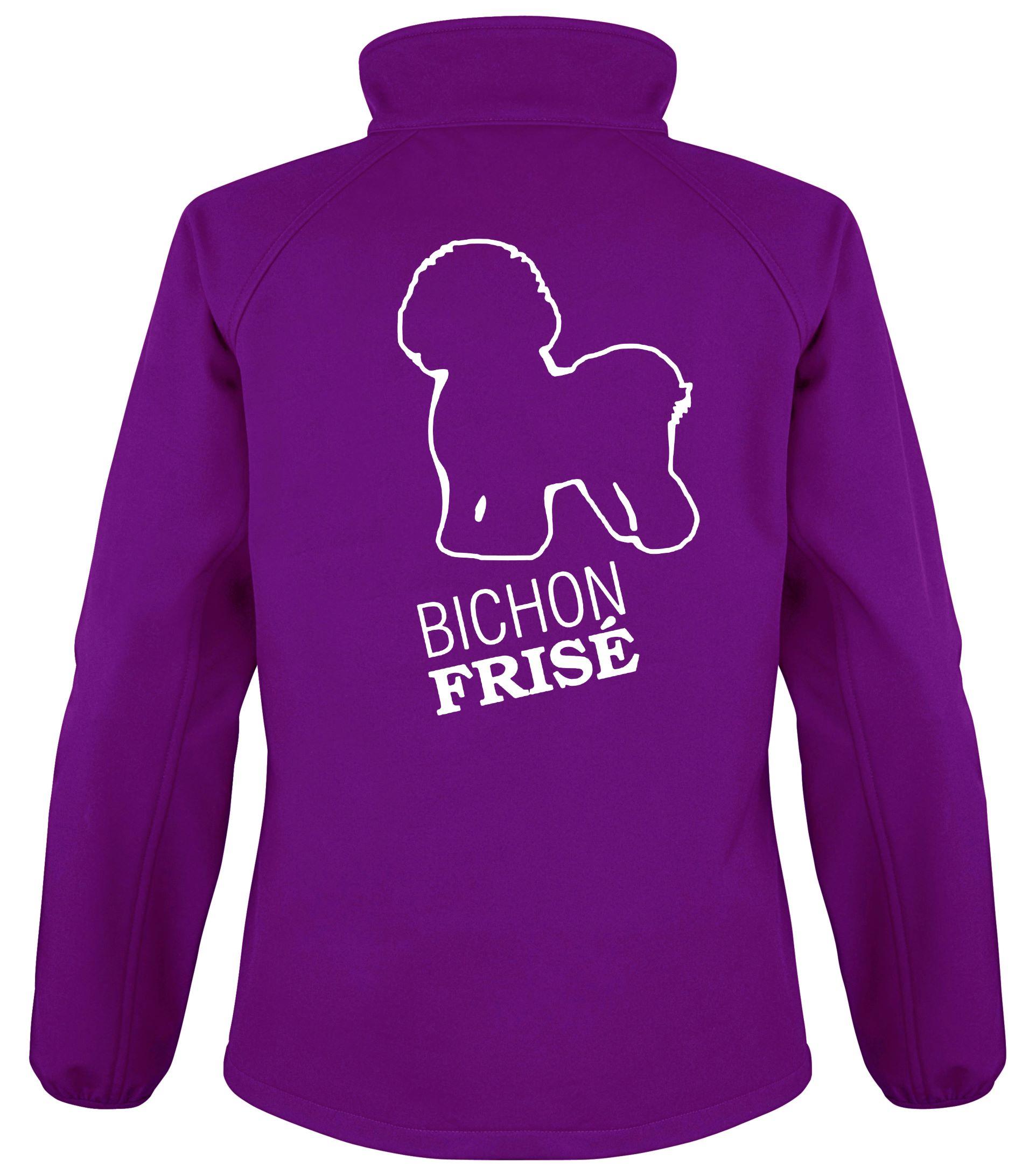 Softshell Jacket with Exclusive Bichon Frise Dog Dogeria Dog Breed Design