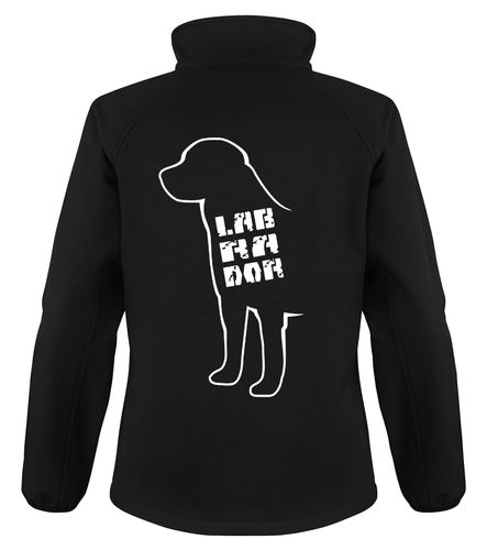 Labrador Dog Breed Design Softshell Jacket Full Zipped Women's & Men's Styles