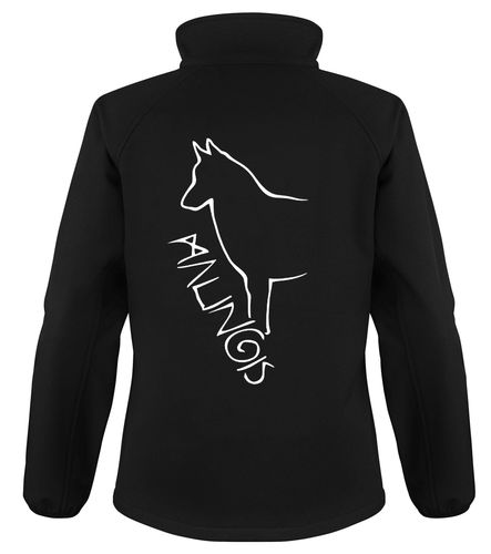 Malinois Dog Breed Design Softshell Jacket Full Zipped Women's & Men's Styles
