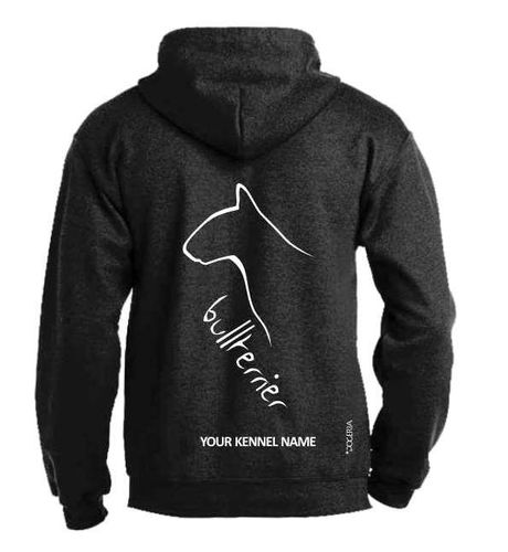 Bullterrier Dog Breed Design Pullover Hoodie Adult Single Colour