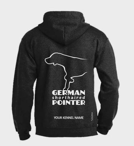 German Shorthaired Pointer Dog Breed Design Pullover Hoodie Adult Single Colour