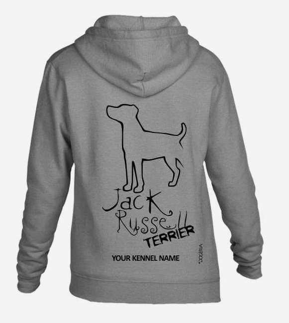 Jack Russell Terrier Dog Breed Design Pullover Hoodie Adult Single Colour