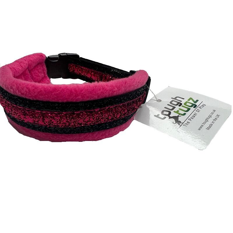 Pink Sparkly Fleece Collar