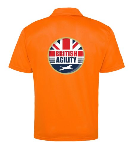 British Agility 2023 Cool Polo Orange Crush