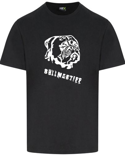Unisex Bullmastiff T-Shirt Black (White)