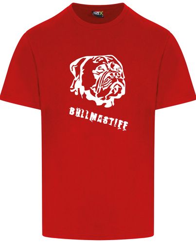 Unisex Bullmastiff T-Shirt Red (White)
