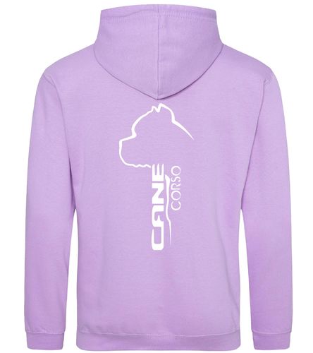 Unisex Cane Corso Pullover Hoodie Lavender (White)